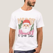 クリスマスの5年生の先生 Tシャツ (正面)