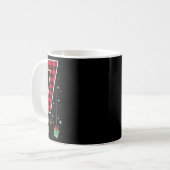 クリスマスの6と7の冗談 コーヒーマグカップ (正面左)