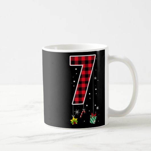 クリスマスの6と7の冗談 コーヒーマグカップ (右)