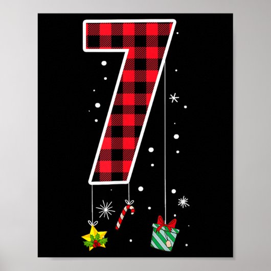 クリスマスの6 7 数字の面白いミーム ポスター (正面)