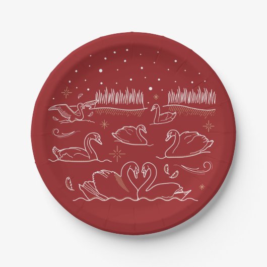 クリスマスの7日目7"紙プレート ペーパープレート (正面)