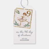 クリスマスの9日目に ギフトタグ (裏面)