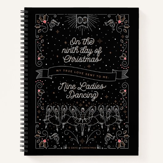 クリスマスの9日目のスケッチブック空白の ノートブック (正面)
