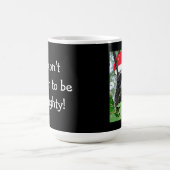 クリスマスの"いけない"アライグマのマグ コーヒーマグカップ (中央)