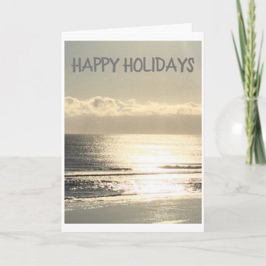 クリスマスの「考えるお前」の幸せな休日と カード (正面)