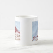 クリスマスの(鳥)ショウジョウコウカンチョウ コーヒーマグカップ (中央)