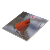 クリスマスの（鳥）ショウジョウコウカンチョウ タイル (側面)