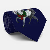 クリスマスのAndalusian馬のタイ ネクタイ (ロール)