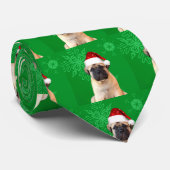 クリスマスのbullmastiffの子犬 ネクタイ (ロール)