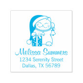 クリスマスのCatアドレス セルフインキングスタンプ (デザイン)