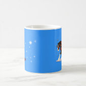 クリスマスのClydesdaleのマグ コーヒーマグカップ (中央)