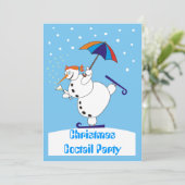 クリスマスのCoctailのパーティの招待状 招待状 (スタンド正面)