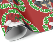 クリスマスのDachsund犬の包装紙 ラッピングペーパー (ロールコーナー)