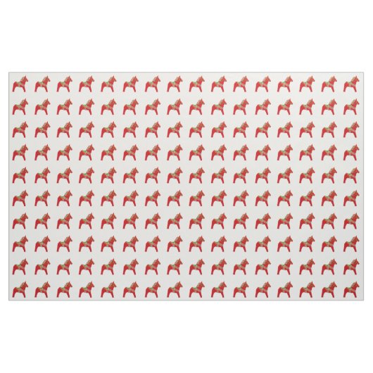 クリスマスのDalaの馬の生地 ファブリック (ファットクウォーター)