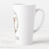 クリスマスのFawnリースのカスタマイズ カフェラテマグ (右)