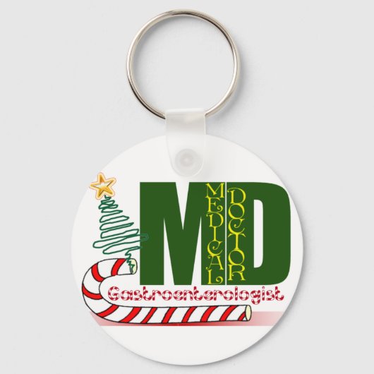 クリスマスのGASTROENTEROLOGIST キーホルダー (正面)