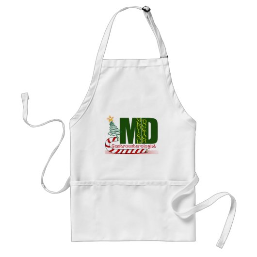 クリスマスのGASTROENTEROLOGIST スタンダードエプロン (正面)
