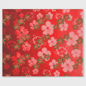 クリスマスのHonuのカメ ラッピングペーパー (フラット)