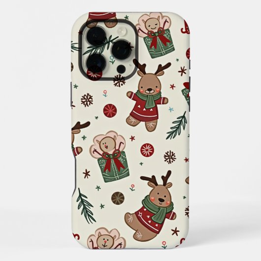クリスマスのiPhone 16 Pro Maxケース iPhoneケース (裏面)