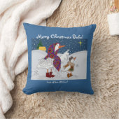 クリスマスのKachka (アヒル)のウクライナの民芸 クッション (ブランケット)