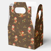 クリスマスのKookaburra水彩色 フェイバーボックス (オープン)