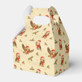 クリスマスのKookaburra水彩色 フェイバーボックス (裏面サイド)