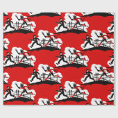 クリスマスのkrampus ラッピングペーパー (フラット)