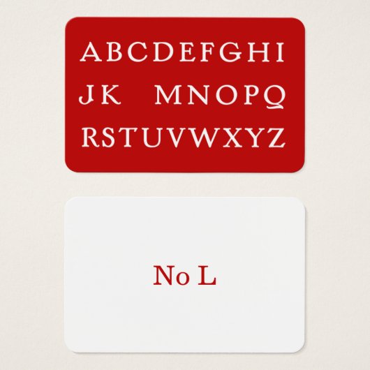 クリスマスのLなし (正面&裏面)