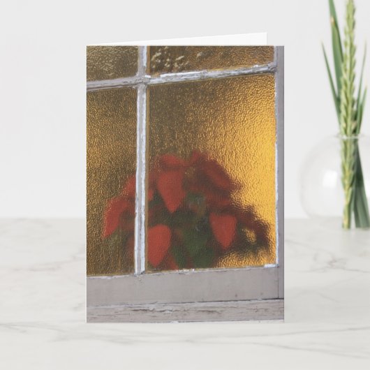 クリスマスのLaのVillitaの窓の少し教会 シーズンカード (正面)