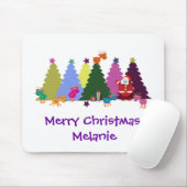 クリスマスのmousepad: サンタおよび彼のトナカイ マウスパッド (マウス)