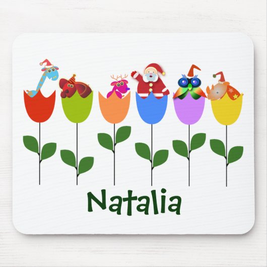 クリスマスのmousepad: チューリップII マウスパッド (正面)