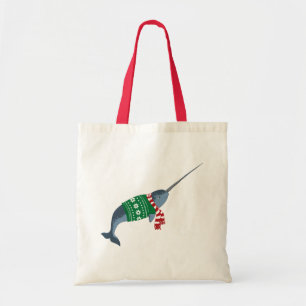 クリスマスのNarwhalのトートバック トートバッグ