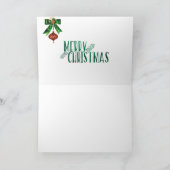 クリスマスのNotecardの白熱つけられた蝋燭最初のL シーズンカード (内部)