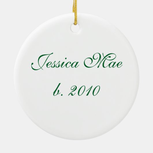 クリスマスのPalominoの馬及びヒイラギの円形のオーナメント セラミックオーナメント (裏面)