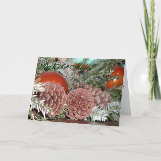 クリスマスのPinecones シーズンカード (正面)