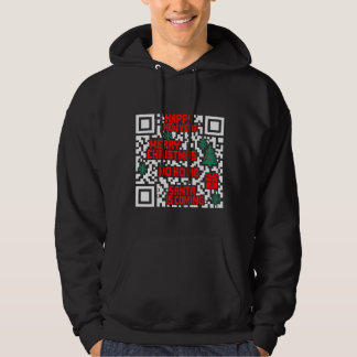 クリスマスのQRコードギフト パーカ