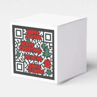 クリスマスのQRコードギフト フェイバーボックス