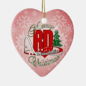 クリスマスのRDによって登録されている栄養士 セラミックオーナメント (右)