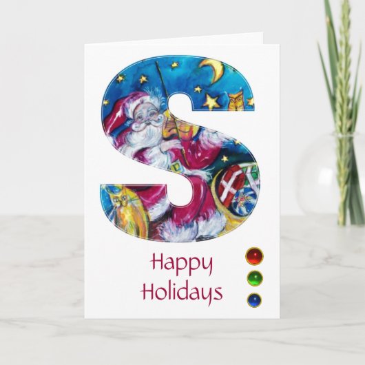 クリスマスのS字インスパイア書き シーズンカード (正面)