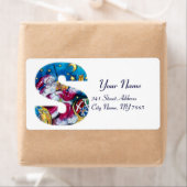 クリスマスのS字インスパイア書き ラベル (インサイチュ)