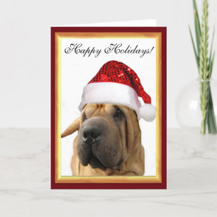 クリスマスのShar Pei犬 シーズンカード
