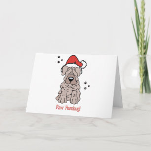 クリスマスのSharpei犬 シーズンカード