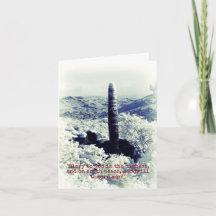 クリスマスのSnowyの不思議の国wのサボテンのクリスチャンカード