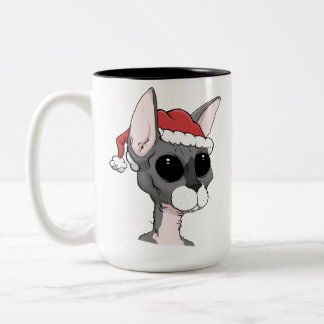 クリスマスのSphynxのマグ ツートーンマグカップ