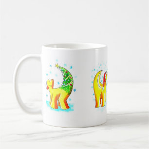 クリスマスのSuperlambananaのマグ コーヒーマグカップ