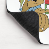 クリスマスのTシャツとプレゼント マウスパッド (コーナー)