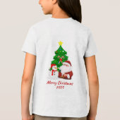 クリスマスのtシャツと結婚する トライブレンドTシャツ (裏面)