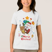 クリスマスのtシャツと結婚する トライブレンドTシャツ (正面)