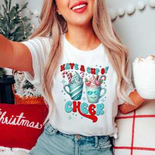 クリスマスのTシャツを応援一杯お持ち Tシャツ