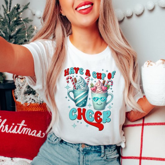 クリスマスのTシャツを応援一杯お持ち Tシャツ